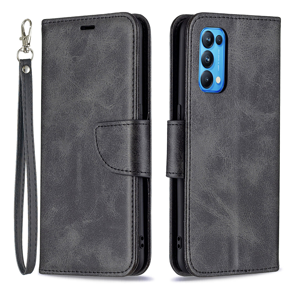 All-Inclusive Wear-Resistant PU Leather Smartphone Wallet Stand Case for Oppo Reno5 4G/Reno5 5G/Reno5 K/Find X3 Lite