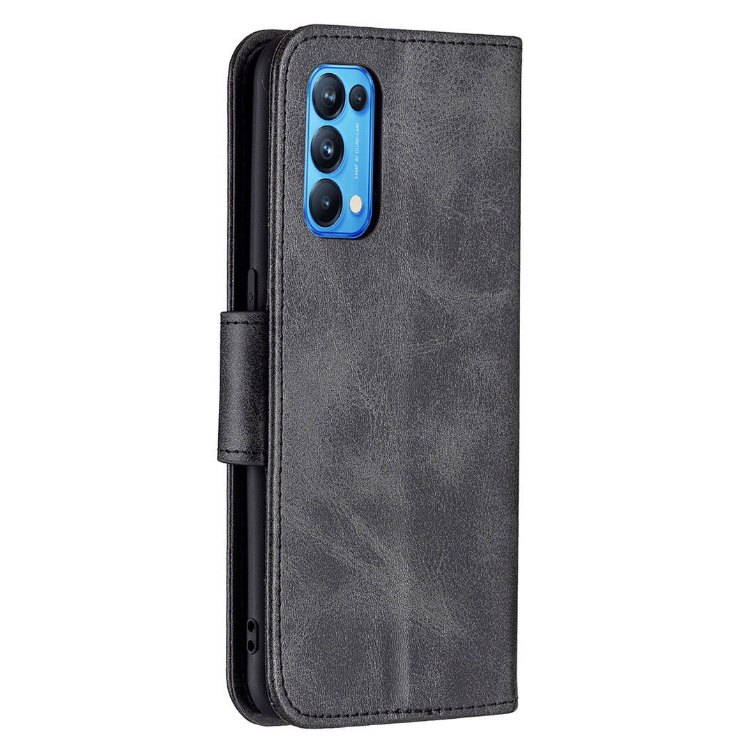 All-Inclusive Wear-Resistant PU Leather Smartphone Wallet Stand Case for Oppo Reno5 4G/Reno5 5G/Reno5 K/Find X3 Lite