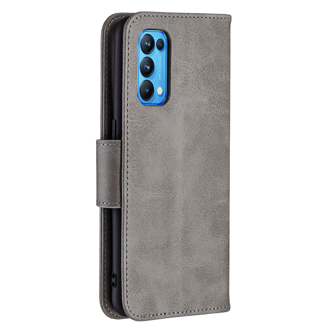 All-Inclusive Wear-Resistant PU Leather Smartphone Wallet Stand Case for Oppo Reno5 4G/Reno5 5G/Reno5 K/Find X3 Lite