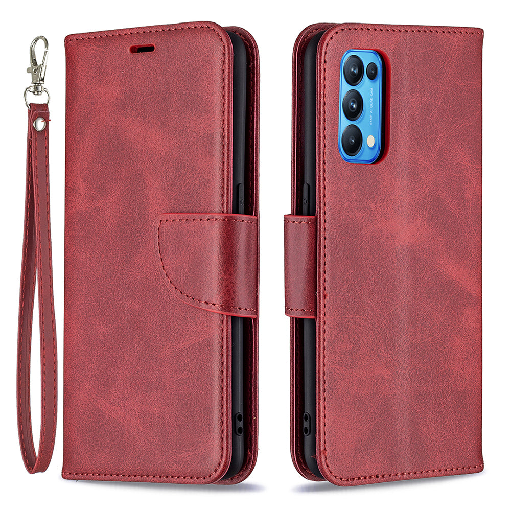 All-Inclusive Wear-Resistant PU Leather Smartphone Wallet Stand Case for Oppo Reno5 4G/Reno5 5G/Reno5 K/Find X3 Lite