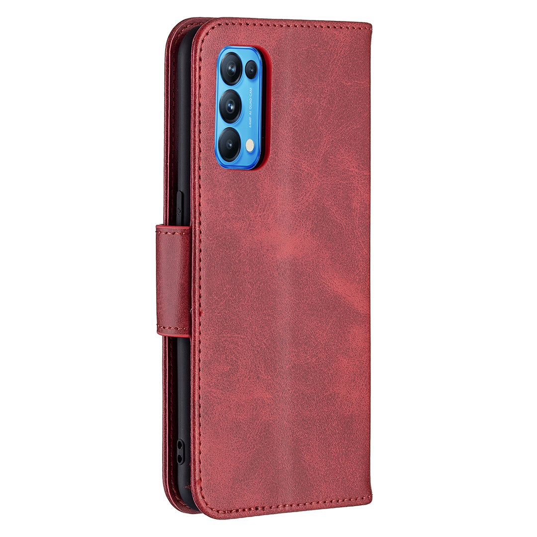 All-Inclusive Wear-Resistant PU Leather Smartphone Wallet Stand Case for Oppo Reno5 4G/Reno5 5G/Reno5 K/Find X3 Lite