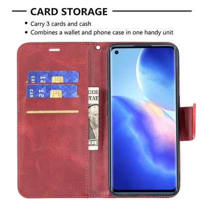 All-Inclusive Wear-Resistant PU Leather Smartphone Wallet Stand Case for Oppo Reno5 4G/Reno5 5G/Reno5 K/Find X3 Lite