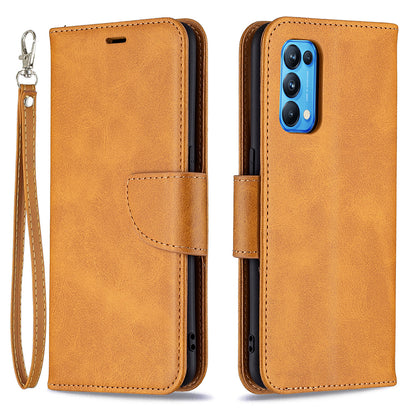 All-Inclusive Wear-Resistant PU Leather Smartphone Wallet Stand Case for Oppo Reno5 4G/Reno5 5G/Reno5 K/Find X3 Lite