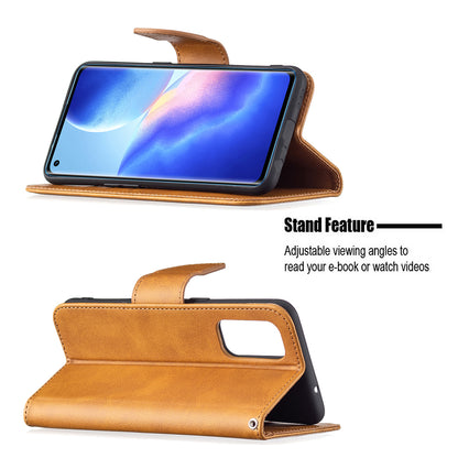 All-Inclusive Wear-Resistant PU Leather Smartphone Wallet Stand Case for Oppo Reno5 4G/Reno5 5G/Reno5 K/Find X3 Lite