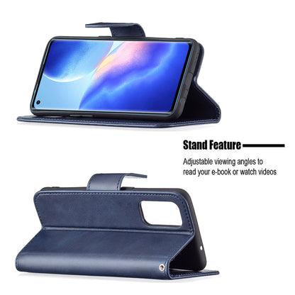 All-Inclusive Wear-Resistant PU Leather Smartphone Wallet Stand Case for Oppo Reno5 4G/Reno5 5G/Reno5 K/Find X3 Lite