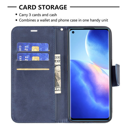 All-Inclusive Wear-Resistant PU Leather Smartphone Wallet Stand Case for Oppo Reno5 4G/Reno5 5G/Reno5 K/Find X3 Lite