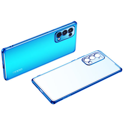 SULADA Natural Color Series Electroplating Frame Design Flexible TPU Case Cell Phone Cover Protector for Oppo Reno5 4G/Reno5 5G/Reno5 K/Find X3 Lite