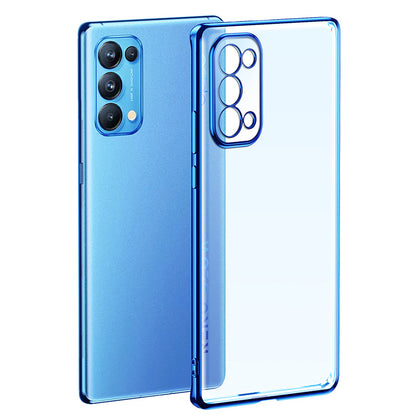 SULADA Natural Color Series Electroplating Frame Design Flexible TPU Case Cell Phone Cover Protector for Oppo Reno5 4G/Reno5 5G/Reno5 K/Find X3 Lite