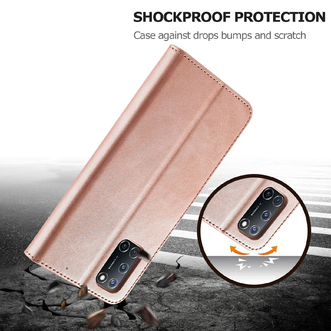 LC.IMEEKE Wallet Design Leather Phone Stand Case Shell for Oppo Reno5 4G/5G / Reno5 K 4G/5G / Find X3 Lite