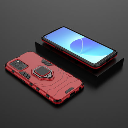 Ring Kickstand Shockproof Dual Layered Hard PC Soft TPU Protective Case for OPPO Reno6 Z