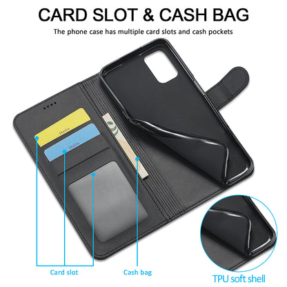 LC.IMEEKE Wallet Stand Design Leather Phone Protective Case Shell for Oppo Reno6 Pro 5G (MediaTek)