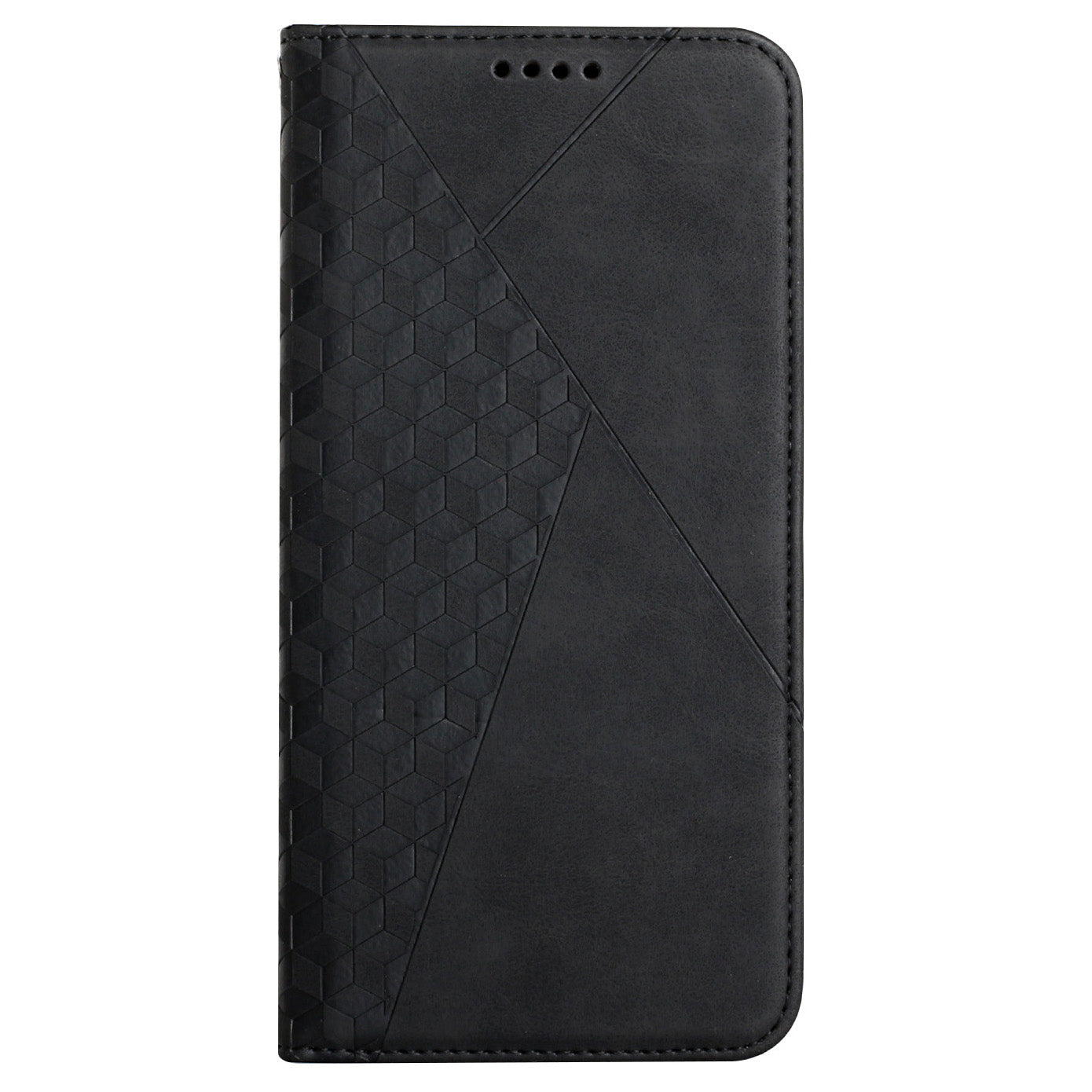 Geometric Pattern Skin-Touch Feeling Magnetic Absorption Wallet Leather Phone Case with Stand for Oppo A94 5G/A95 5G/F19 Pro+ 5G/Reno5 Z