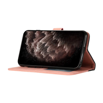 Dual-Color Splicing Stand Flip PU Leather Wallet Case with Strap for Oppo Find X3 Lite / Reno5 5G / Reno5 4G / Reno5 K