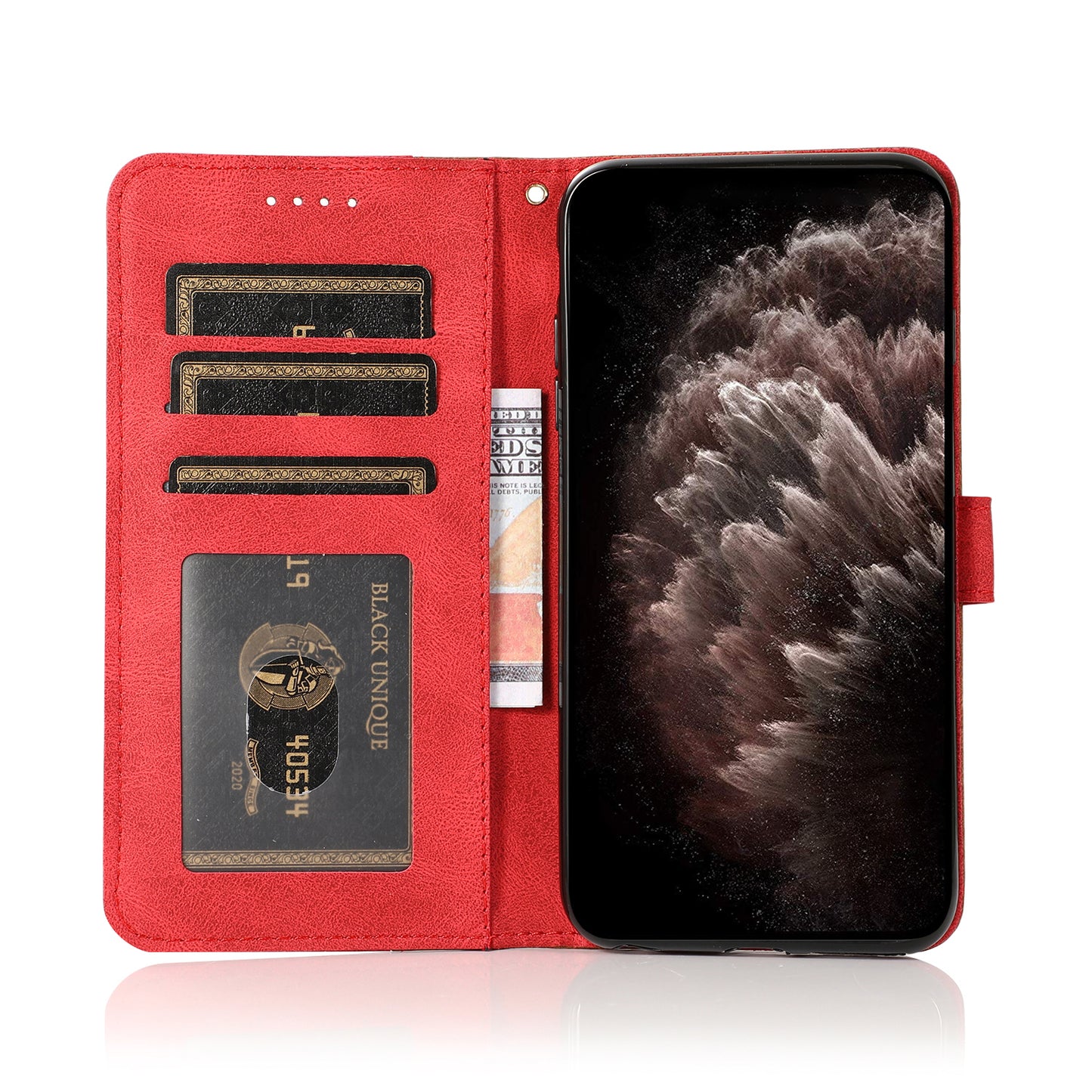 Dual-Color Splicing Stand Flip PU Leather Wallet Case with Strap for Oppo Find X3 Lite / Reno5 5G / Reno5 4G / Reno5 K