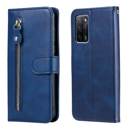 Full Protection Zipper Pocket Leather Case Mobile Phone Cover for Oppo A16/A16s/A54s/A55 5G/A54 4G