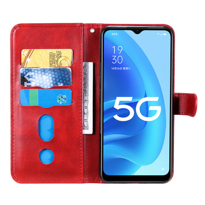 Full Protection Zipper Pocket Leather Case Mobile Phone Cover for Oppo A16/A16s/A54s/A55 5G/A54 4G