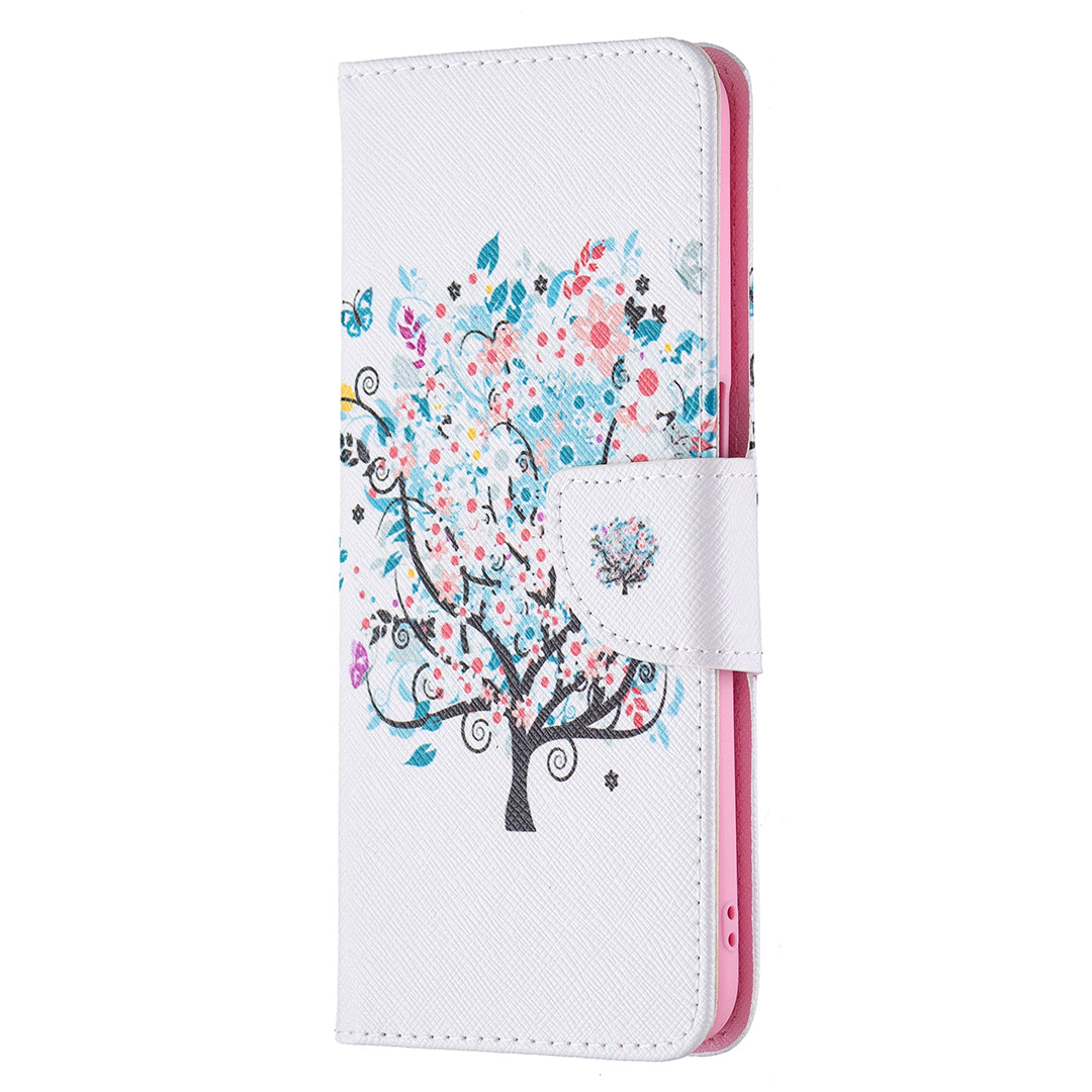 Pattern Printing Premium PU Leather Wallet Stand Flip Protective Cover with Magnetic Closure for Oppo A16/A16s/A54s