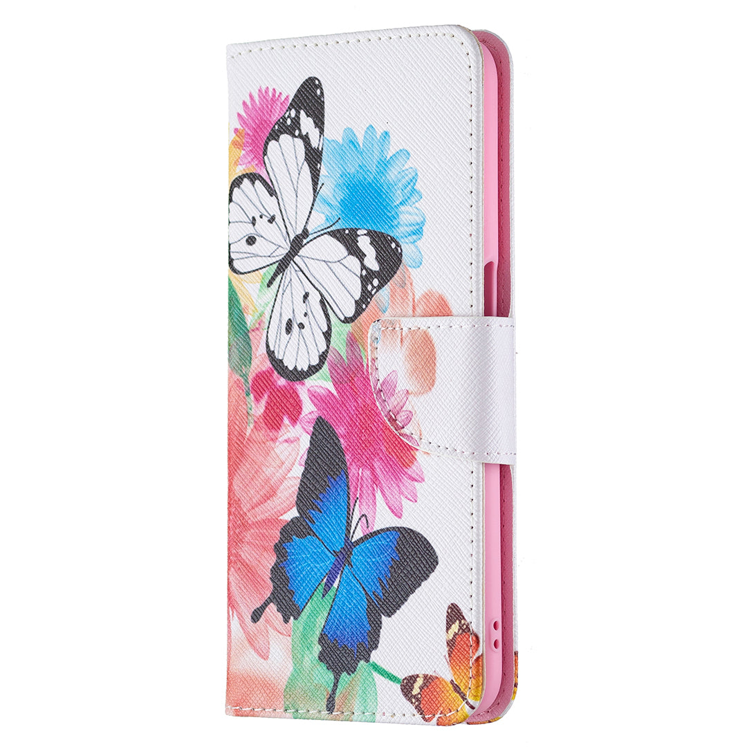 Pattern Printing Premium PU Leather Wallet Stand Flip Protective Cover with Magnetic Closure for Oppo A16/A16s/A54s