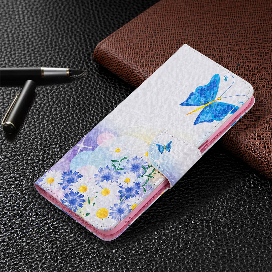 Pattern Printing Premium PU Leather Wallet Stand Flip Protective Cover with Magnetic Closure for Oppo A16/A16s/A54s