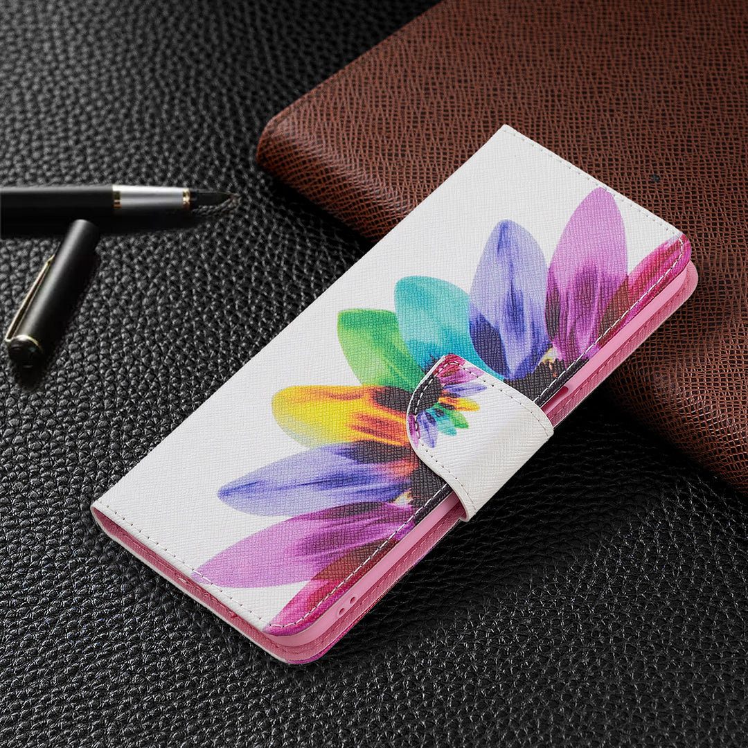 Pattern Printing Premium PU Leather Wallet Stand Flip Protective Cover with Magnetic Closure for Oppo A16/A16s/A54s