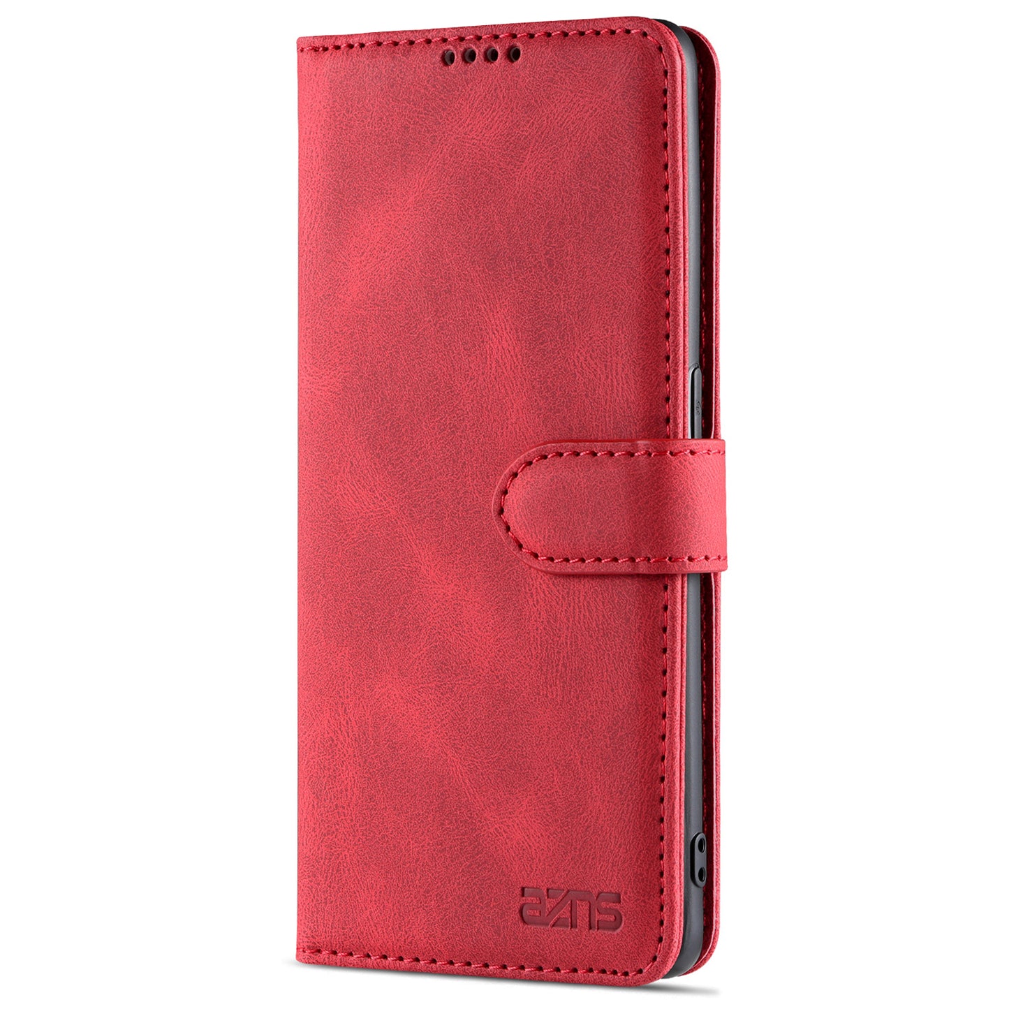 AZNS Fully-Wrapped Soft TPU Inner Shell + Leather Phone Cover Case for Oppo Reno6 5G