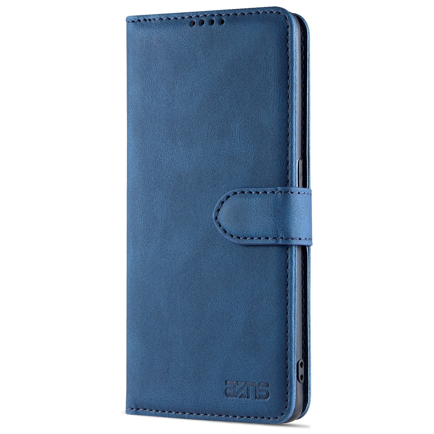 AZNS Fully-Wrapped Soft TPU Inner Shell + Leather Phone Cover Case for Oppo Reno6 5G