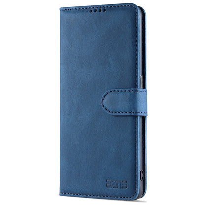 AZNS Fully-Wrapped Soft TPU Inner Shell + Leather Phone Cover Case for Oppo Reno6 5G