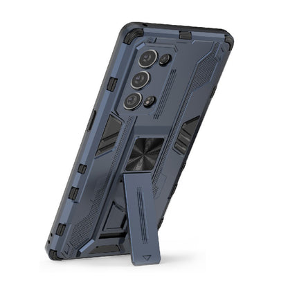 Kickstand Design Hard PC Back + Soft TPU Bumper Bumper Drop Proof Protective Case for Oppo Reno6 Pro+ 5G