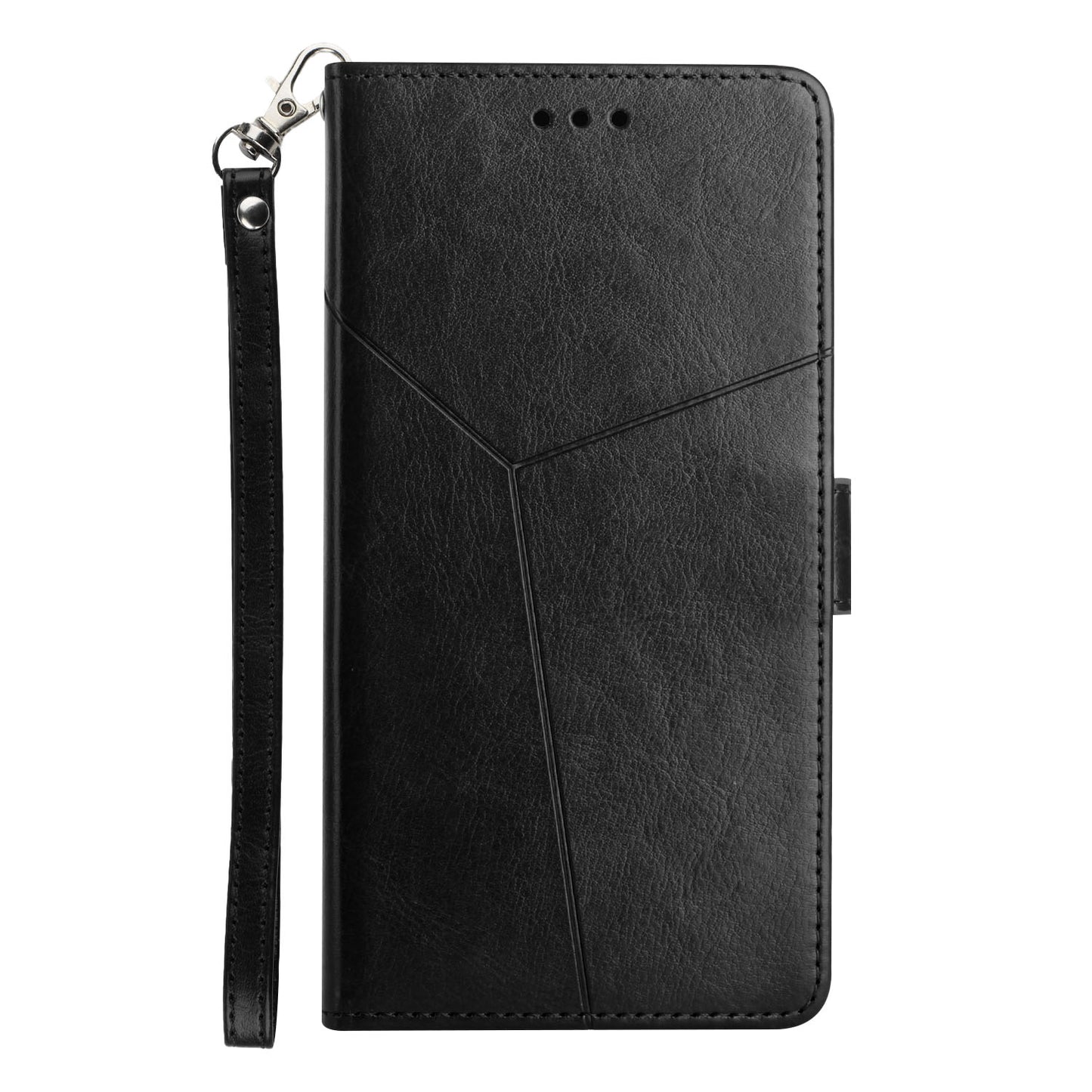 Imprinting Y-shaped Line Stand Wallet Leather Case Shell for Oppo Reno6 5G