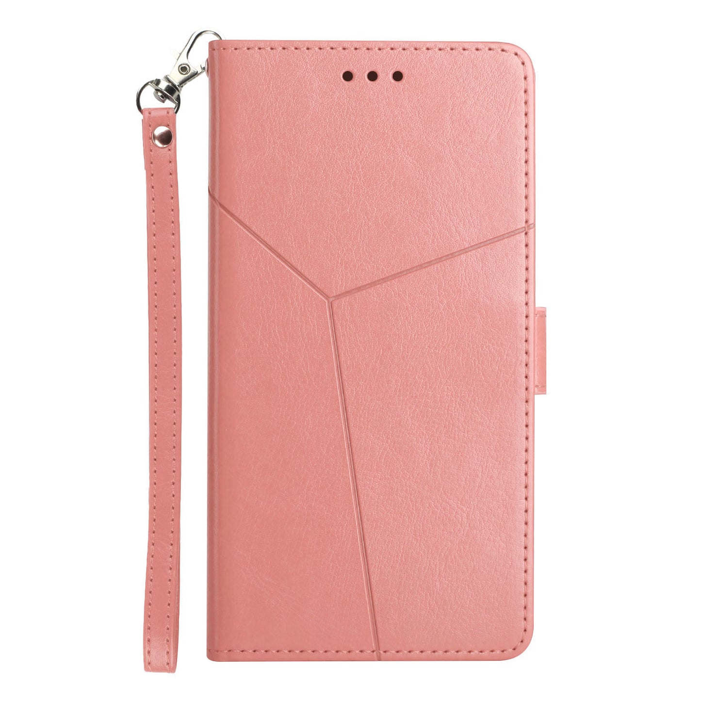 Imprinting Y-shaped Line Stand Wallet Leather Case Shell for Oppo Reno6 5G