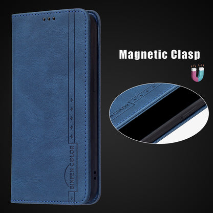 BINFEN COLOR Wallet Phone Case TPU and PU Leather RFID Blocking Tech Anti-swiping Design PU Leather Phone Stand Cover for Oppo A16/A16S/A54S/A55 5G/A53S 5G