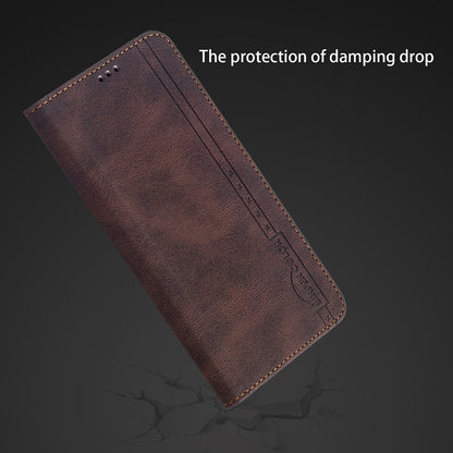 BINFEN COLOR Stylish RFID Blocking Design Anti-drop PU Leather Phone Case Wear-resistant Stand Cover for Oppo A94 5G/F19 Pro+ 5G/Reno5 Z