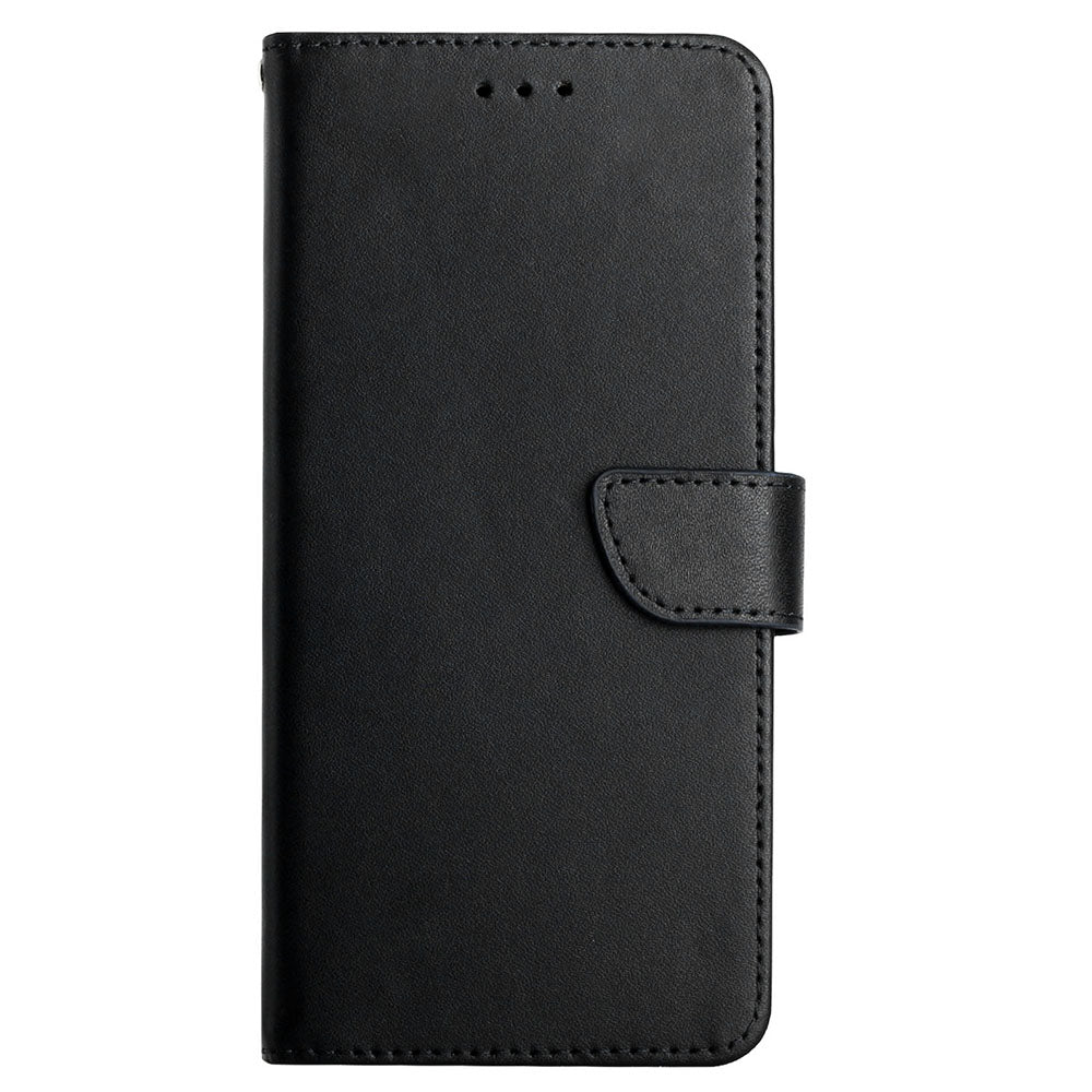 Wallet Phone Flip Shell For Oppo A74 4G/Oppo F19 Shockproof Nappa Texture Solid Color Stand Genuine Leather Mobile Phone Cover