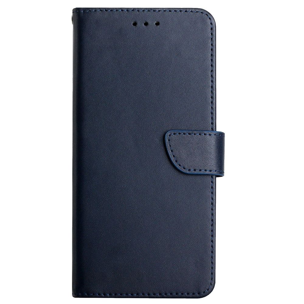 Wallet Phone Flip Shell For Oppo A74 4G/Oppo F19 Shockproof Nappa Texture Solid Color Stand Genuine Leather Mobile Phone Cover