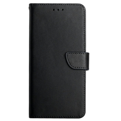 Nappa Texture Genuine Leather Outer Cover + Soft TPU Inner Shell Solid Color Stand Wallet Case for Oppo Reno6 5G