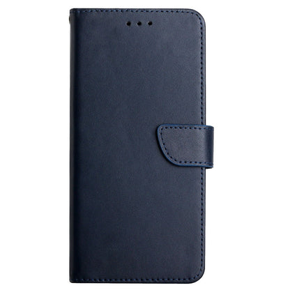 For Oppo Reno5 Pro 5G Genuine Leather Nappa Texture Case Solid Color Wallet Phone Cover with Stand