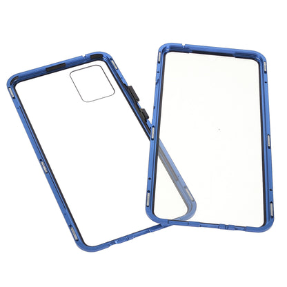 Ultra Clear Double-sided Tempered Glass + Metal Frame Magnetic Phone Case Cover for vivo V20