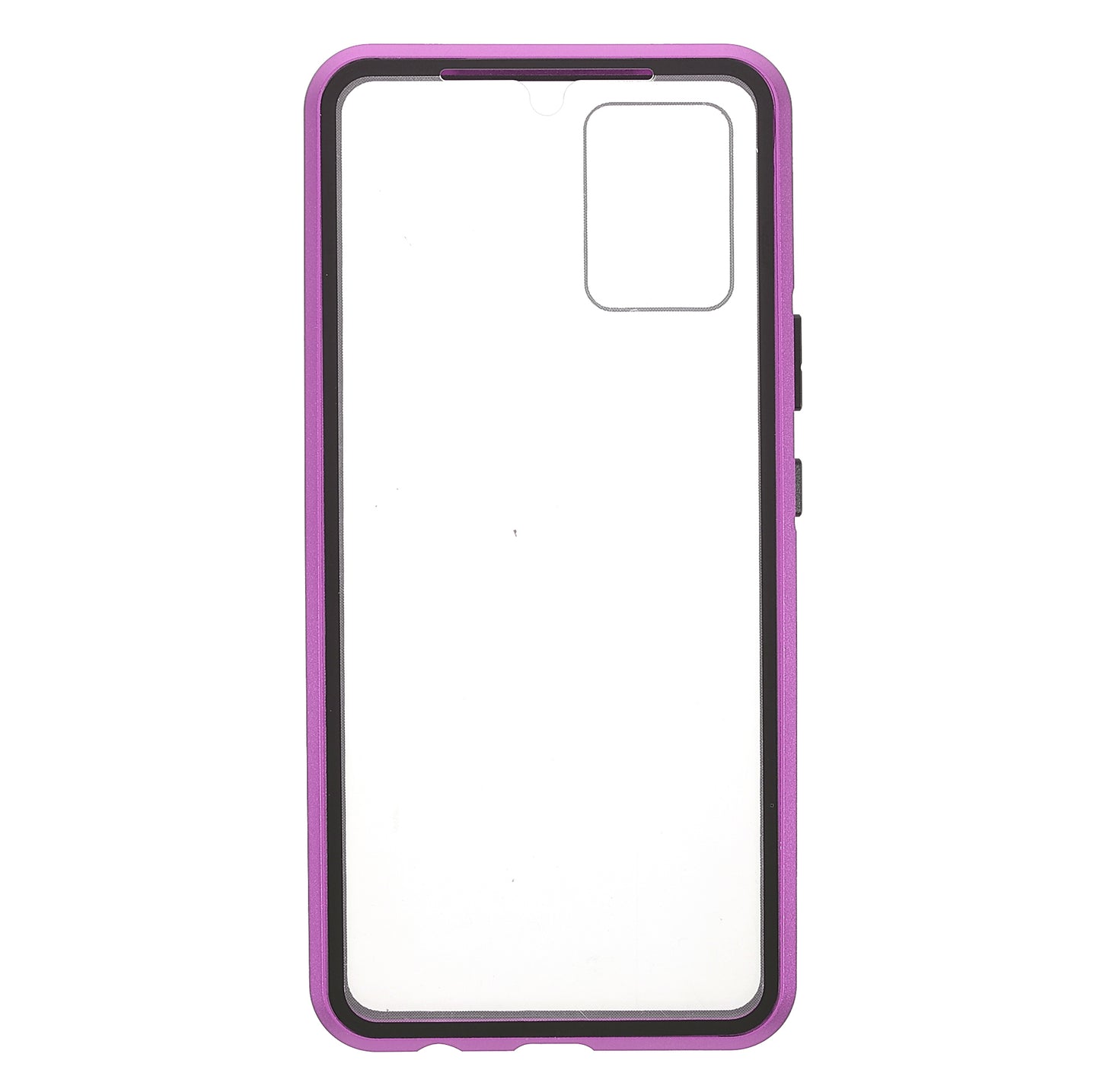 Ultra Clear Double-sided Tempered Glass + Metal Frame Magnetic Phone Case Cover for vivo V20