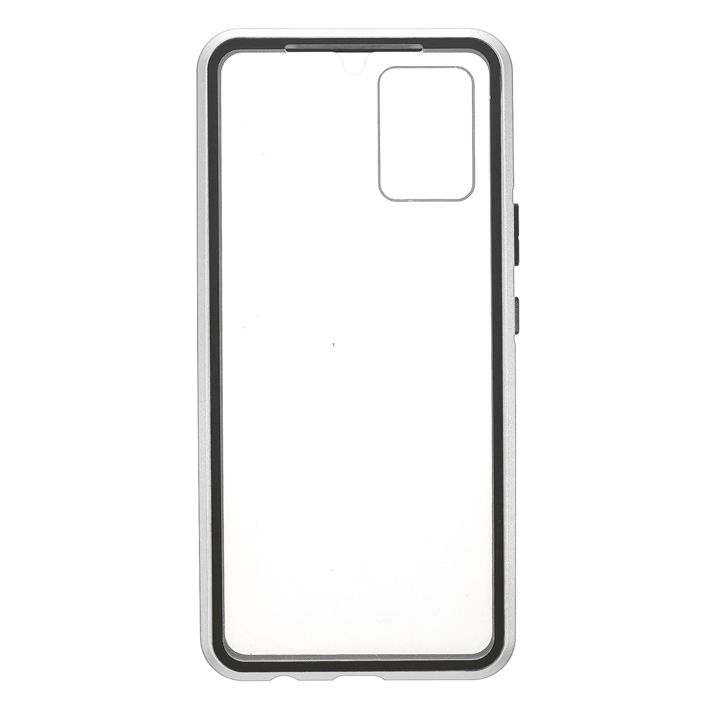 Ultra Clear Double-sided Tempered Glass + Metal Frame Magnetic Phone Case Cover for vivo V20