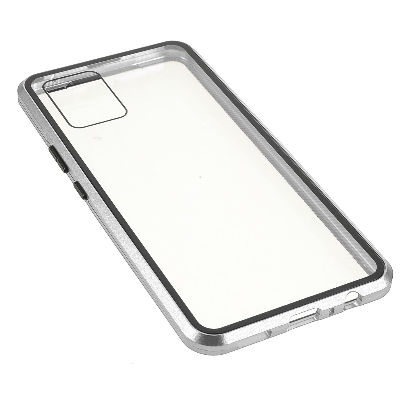 Ultra Clear Double-sided Tempered Glass + Metal Frame Magnetic Phone Case Cover for vivo V20