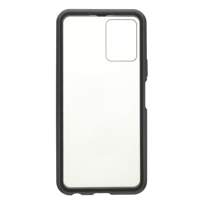 Double-sided Tempered Glass + Metal Frame Hybrid Phone Case Full Protection Cover with Magnetic Closure for vivo Y21