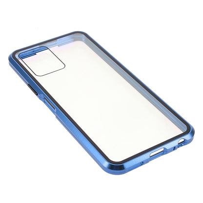 Double-sided Tempered Glass + Metal Frame Hybrid Phone Case Full Protection Cover with Magnetic Closure for vivo Y21