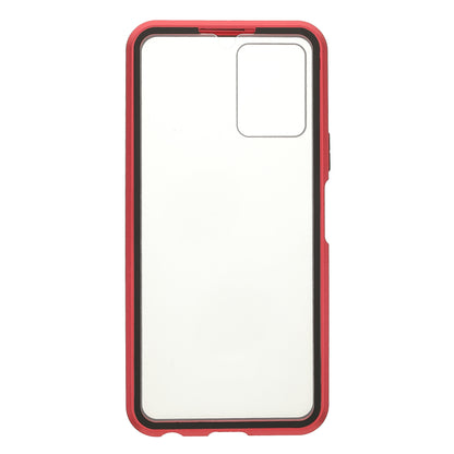 Double-sided Tempered Glass + Metal Frame Hybrid Phone Case Full Protection Cover with Magnetic Closure for vivo Y21