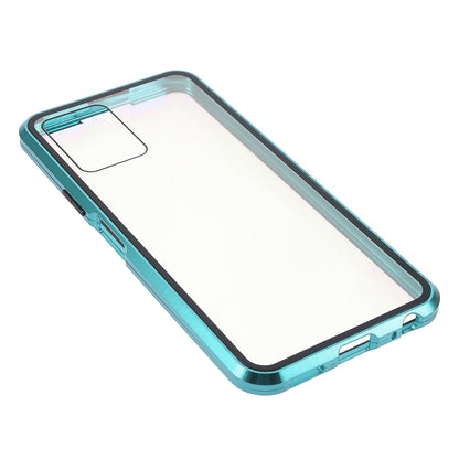 Double-sided Tempered Glass + Metal Frame Hybrid Phone Case Full Protection Cover with Magnetic Closure for vivo Y21