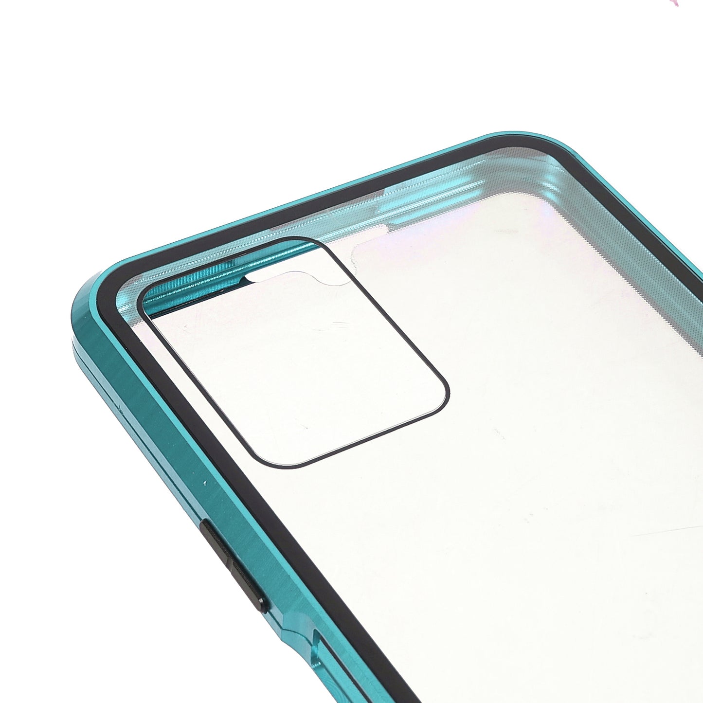 Double-sided Tempered Glass + Metal Frame Hybrid Phone Case Full Protection Cover with Magnetic Closure for vivo Y21