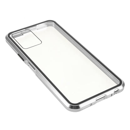 Double-sided Tempered Glass + Metal Frame Hybrid Phone Case Full Protection Cover with Magnetic Closure for vivo Y21