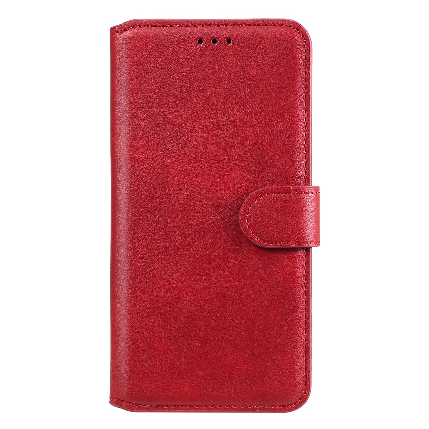 Fully Wrapped Wallet Stand PU Leather + TPU Magnetic Clasp Phone Cover Case for Oppo Reno6 4G