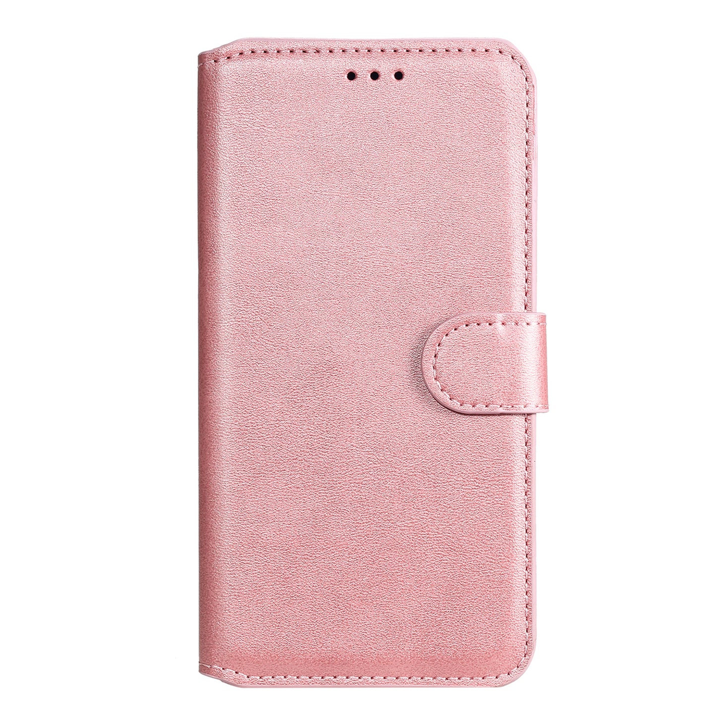 Fully Wrapped Wallet Stand PU Leather + TPU Magnetic Clasp Phone Cover Case for Oppo Reno6 4G