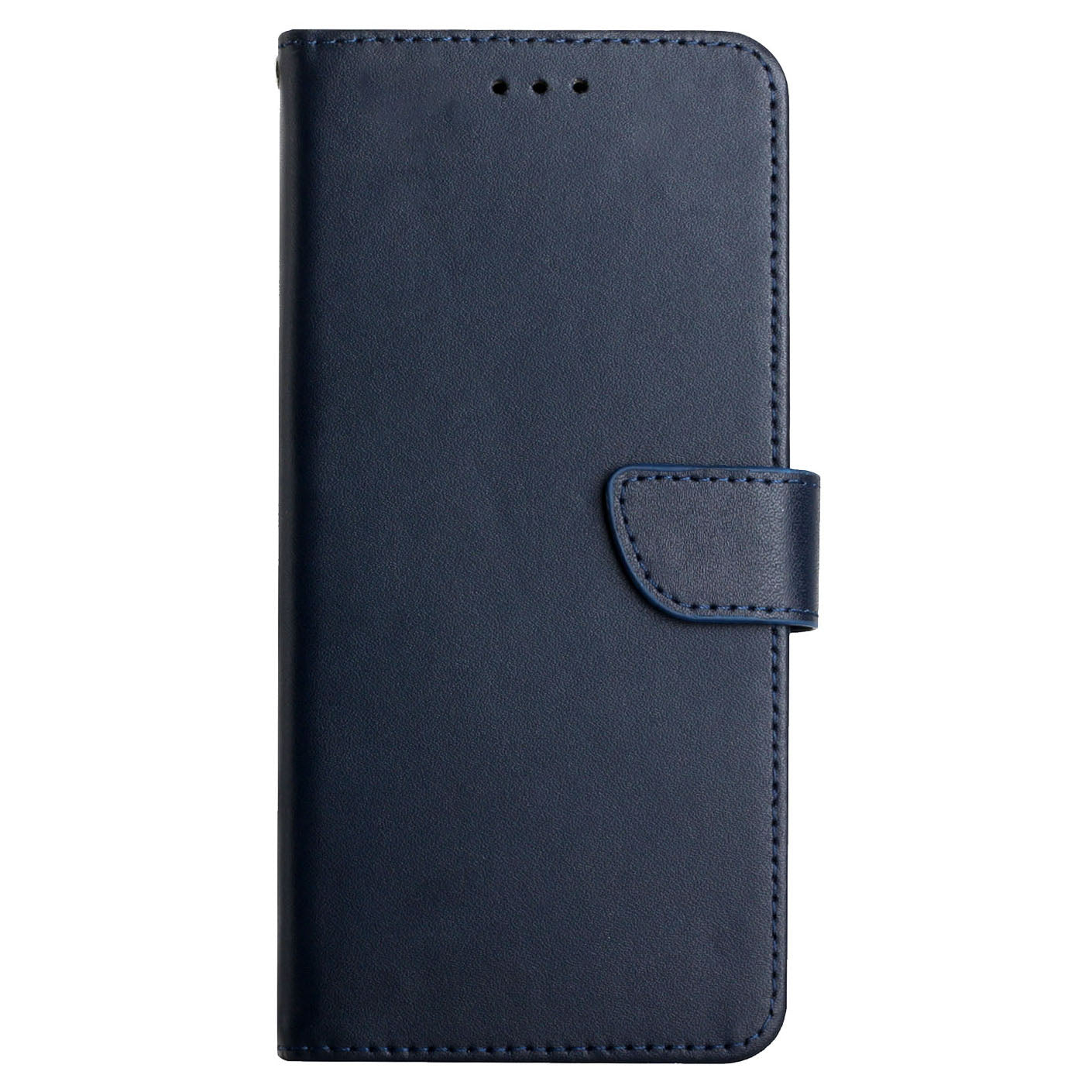 Nappa Texture Folio Flip Genuine Leather Phone Case Shockproof Magnetic Closure Stand Wallet Cover for Oppo A54 4G/A54s/A16/A16s