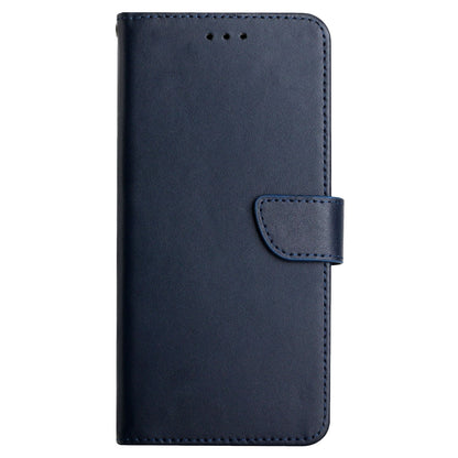 Nappa Texture Folio Flip Genuine Leather Phone Case Shockproof Magnetic Closure Stand Wallet Cover for Oppo A54 4G/A54s/A16/A16s